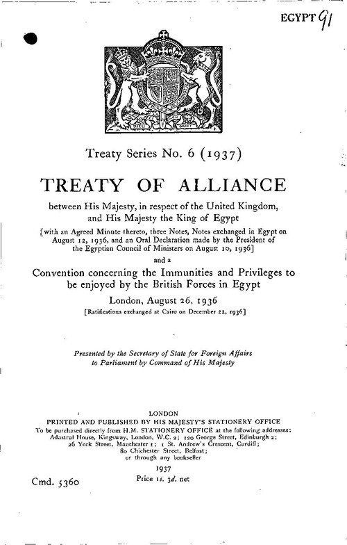 Anglo-Egyptian Treaty of 1936